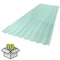 Suntuf 26 in. x 6 ft. Sea Green Polycarbonate Roof Panel, 10PK 400993 - alternate 1